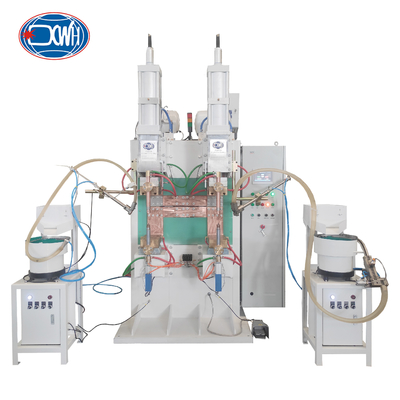 ভালো দাম Capacitive Discharge Nut Spot Welding Machine With Two Vibratory Bowl Feeder অনলাইন